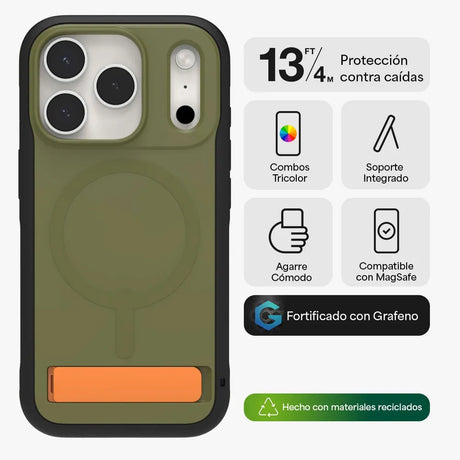 Case_ZAGG_Sedona_Snap_MagSafe_KS_para_iPhone_17_Pro_Verde_Musgo_Imagen_posicion_2_iShop_Panama