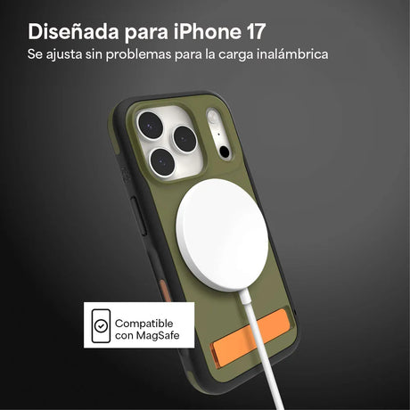 Case_ZAGG_Sedona_Snap_MagSafe_KS_para_iPhone_17_Pro_Verde_Musgo_Imagen_posicion_3_iShop_Panama