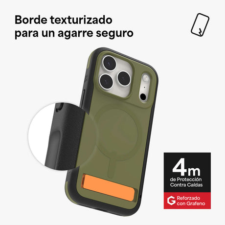 Case_ZAGG_Sedona_Snap_MagSafe_KS_para_iPhone_17_Pro_Verde_Musgo_Imagen_posicion_5_iShop_Panama