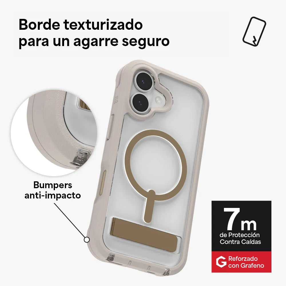 Case ZAGG Rainier con MagSafe KS para iPhone 17 - Arena