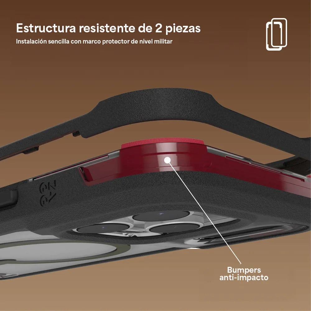 Case_ZAGG_Rainier_con_MagSafe_KS_para_iPhone_17_Pro_Max_Negro_Humo_Posición_6_iShop_Panamá