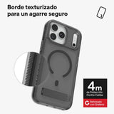 Case ZAGG Santa Cruz con MagSafe KS para iPhone 17 Pro - Negro Medianoche