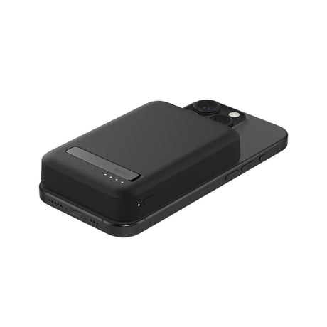 Batería Magnética Inalámbrica Belkin Qi2 - 8000 mAh + Soporte - Negro