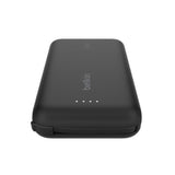 Bateria Externa Belkin 10K con Cable USB-C Integrado 20W - Negro