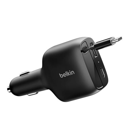 Cargador_de_Carro_Retráctil_Belkin_(2_USB-C/1_USB-A)_75W_Negro_Posicion_1_iShop_Panama
