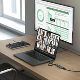 Adaptador Multipuerto Satechi Slim 4 en 1 USB-C - Gris Espacial