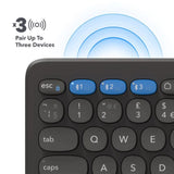 Teclado de Escritorio ZAGG de 12 de Carga Inalámbrica - Negro