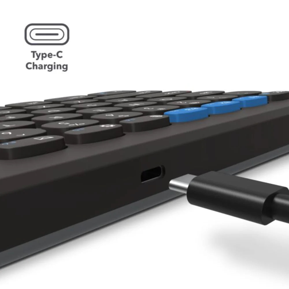 Teclado de Escritorio ZAGG de 12 de Carga Inalámbrica - Negro