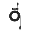 Cable Mophie essential trenzado USB-A a USB-C 15w 2m - Negro