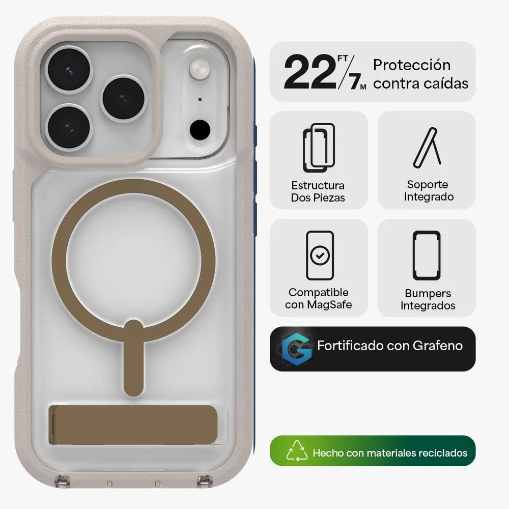 Case_ZAGG_Rainier_con_MagSafe_KS_para_iPhone_17_Pro_Max_Arena_Posición_2_iShop_Panamá