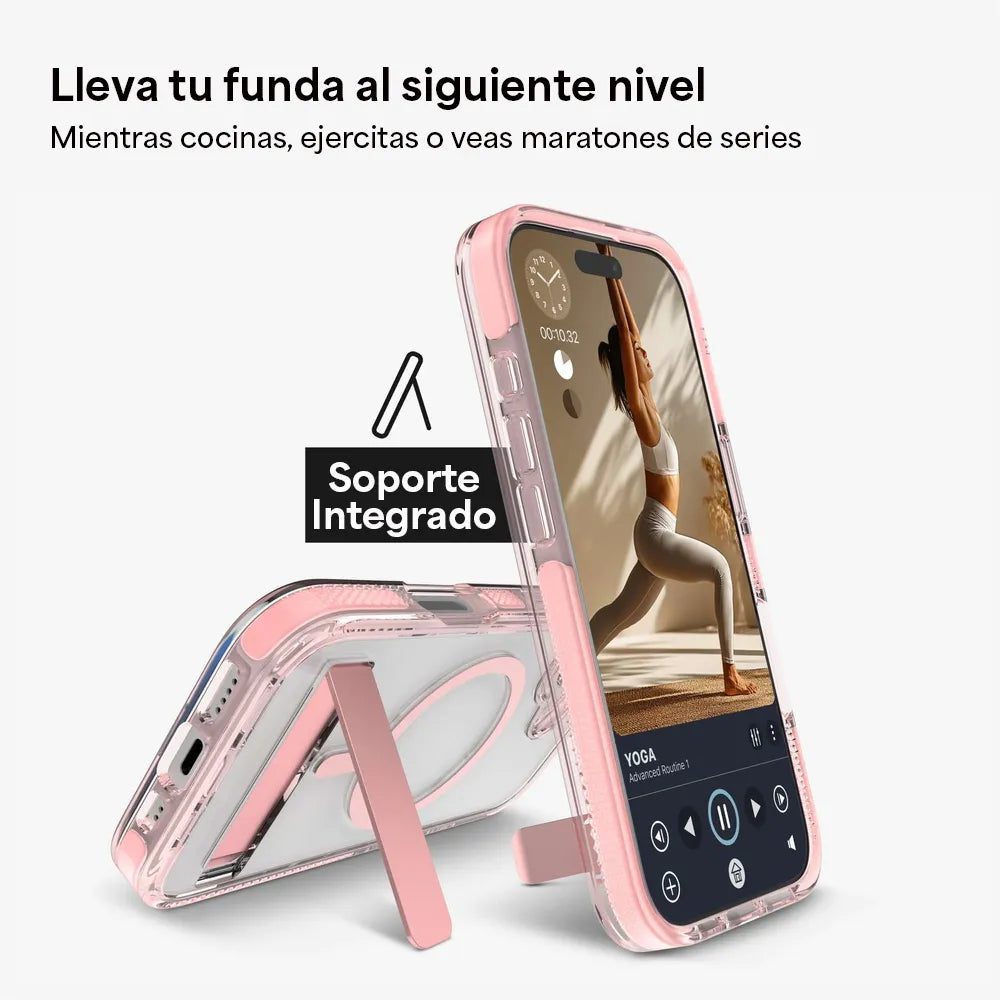 Case Zagg Santa Cruz Snap Magsafe KS para iPhone 17 Pro Max - Rosa Pastel