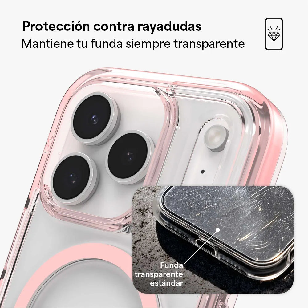 Case Zagg Santa Cruz Snap Magsafe KS para iPhone 17 Pro Max - Rosa Pastel