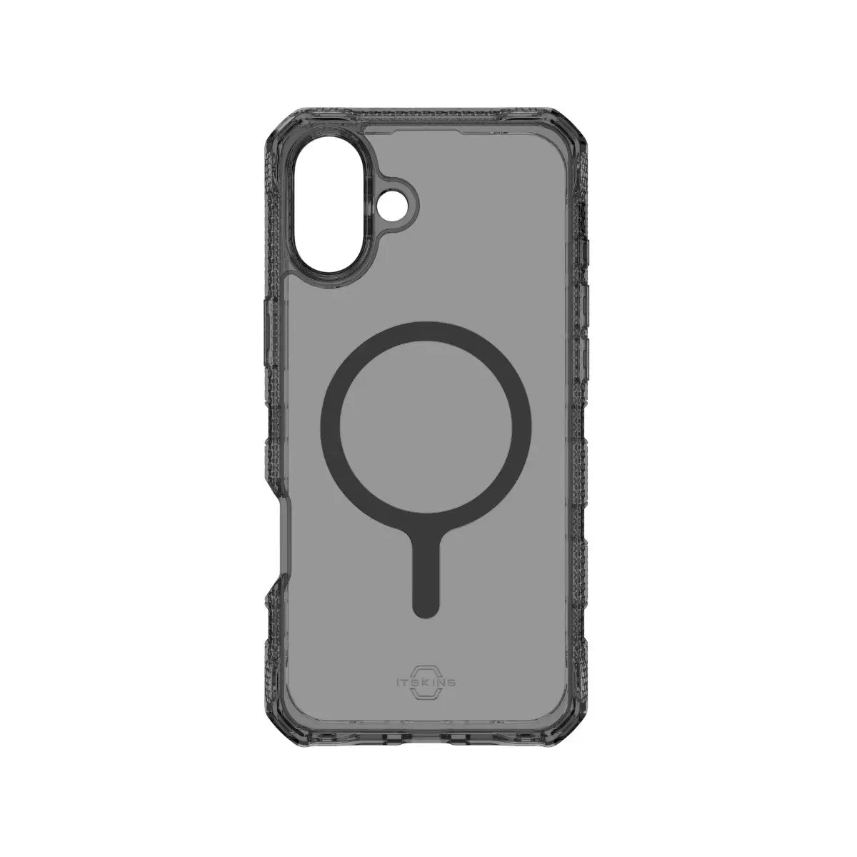 ItSkins Supreme R Clear con MagSafe para iPhone 16 Plus - Grafito e impresión en grafito