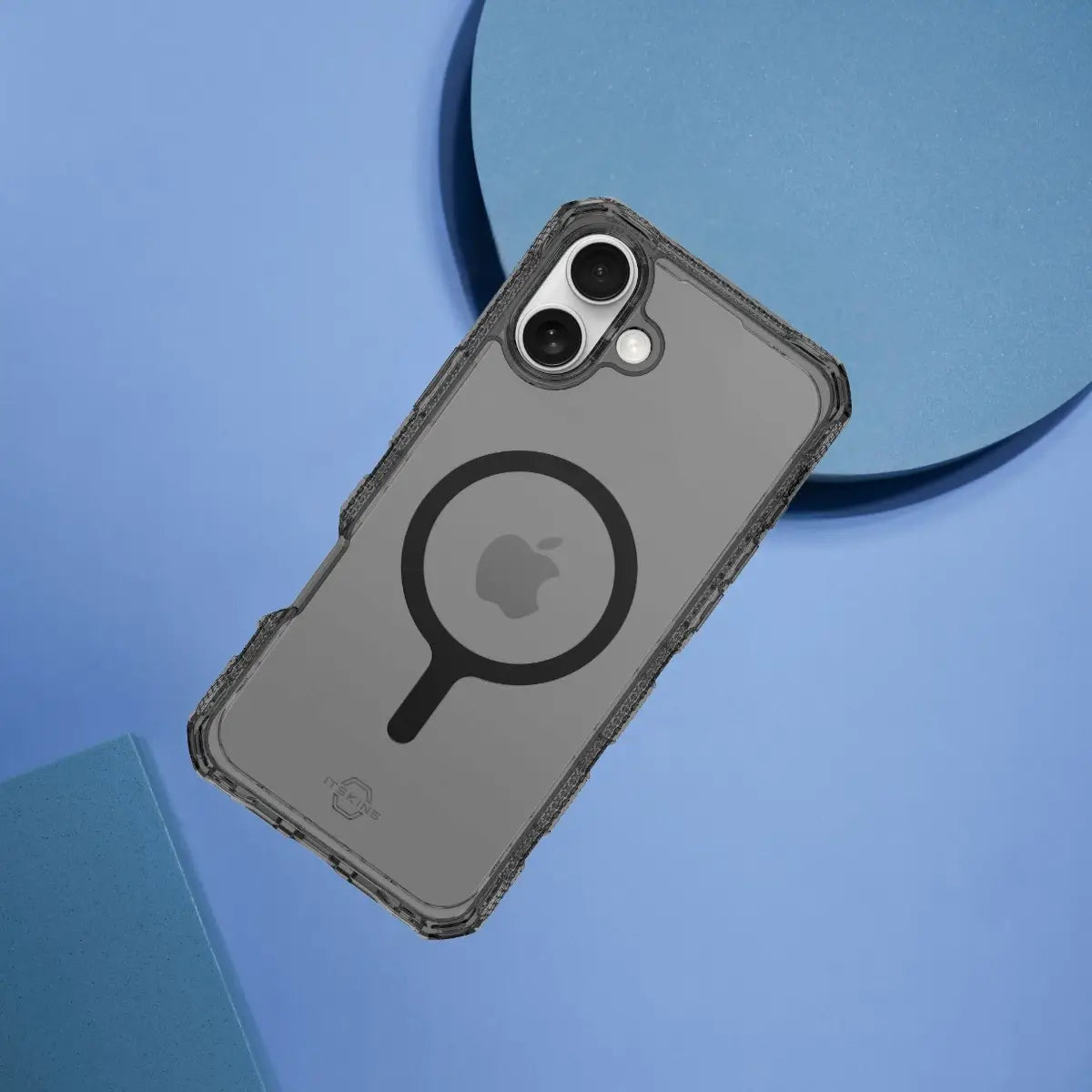 ItSkins Supreme R Clear con MagSafe para iPhone 16 Plus - Grafito e impresión en grafito