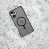 ItSkins Supreme R Clear con MagSafe para iPhone 16 Plus - Grafito e impresión en grafito