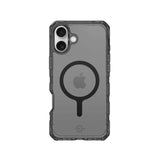 ItSkins Supreme R Clear con MagSafe para iPhone 16 Plus - Grafito e impresión en grafito