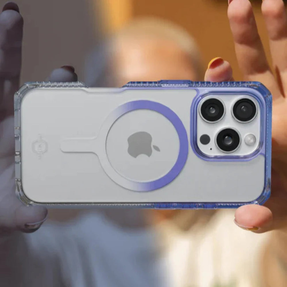 Case ItSkins Hybrid R Mood con Magsafe para iPhone 16 Pro Max - lavanda
