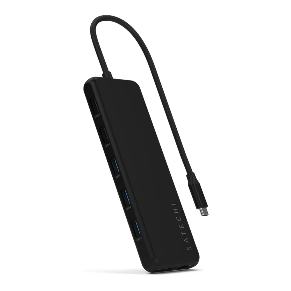 Adaptador Multipuerto Satechi de Triple Pantalla 13 en 1 USB-C - Negro