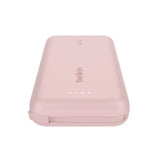 Bateria Externa Belkin 10K con Cable USB-C Integrado 20W - Rosa