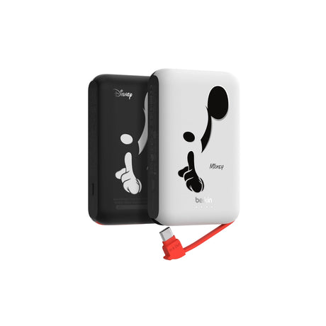 Bateria_Externa_Belkin_10K_con_Cable_USB_C_Integrado_20W_Mickey_Negro_Posición_1_iShop_Panamá