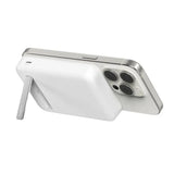 Batería Magnética Inalámbrica Belkin Qi2 15W 8000 mAh + Soporte - Blanca