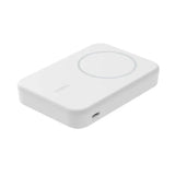 Batería Magnética Inalámbrica Belkin Qi2 15W 8000 mAh + Soporte - Blanca