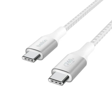 Cable_de_Carga_Trenzado_Belkin_USB_C_a_USB_C_240W_2m_Blanco_Imagen_posicion_2_iShop_Panama