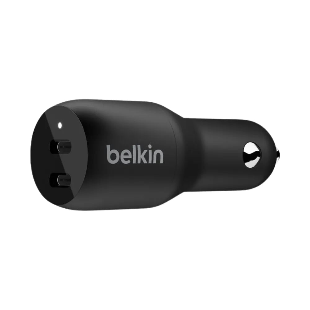 Cargador Carro Belkin Dual USB-C 36W - Negro