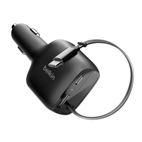 Cargador_Carro_Retractil_Belkin_2_USB-C_1_USB_A_75W_Negro_Imagen_posicion_2_iShop_Panama