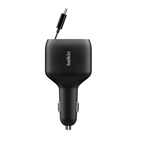 Cargador_Carro_Retractil_Belkin_2_USB-C_1_USB_A_75W_Negro_Imagen_posicion_3_iShop_Panama