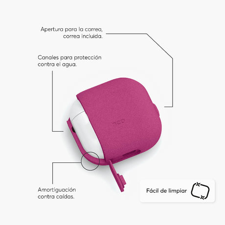 Case_NCO_SiliconeGuard_para_AirPods_4_Rosa_Imagen_posicion_3_iShop_Panama