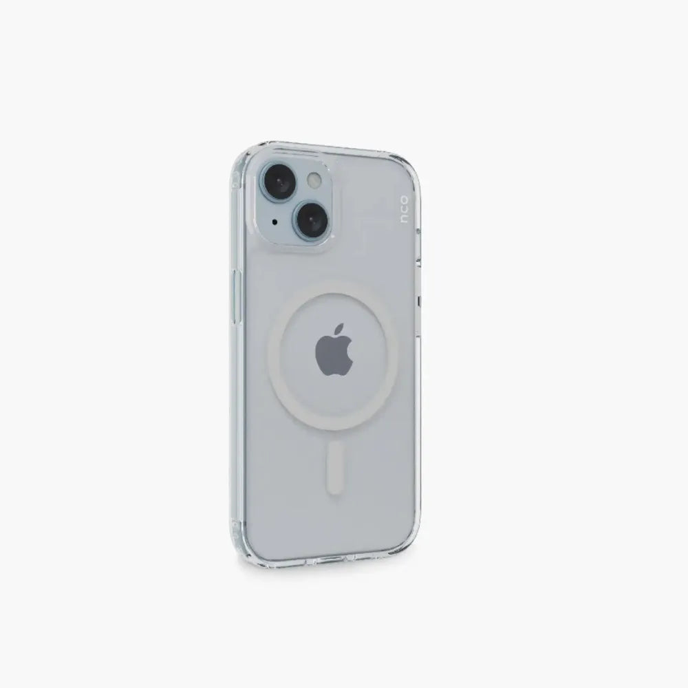 Case NCO SafeCase Clear Crystal con Magsafe para iPhone 15 - Transparente