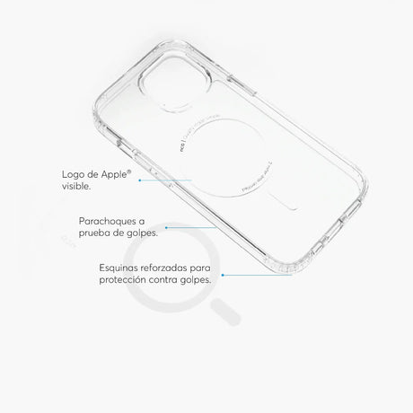 Case_NCO_SafeCase_Clear_Crystal_MagSafe_iPhone_15_Transparente_Imagen_posicion_3_iShop_Panama