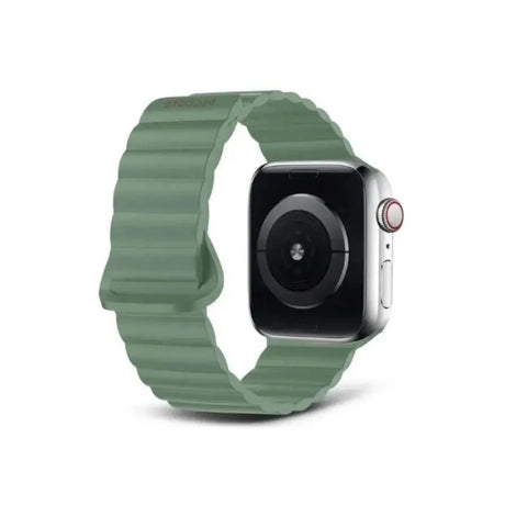 Correa_DECODED_con_tracción_magnética_para_Apple_Watch_(42/44/45/49mm)_Turquesa_Posicion_3_iShop_Panamá