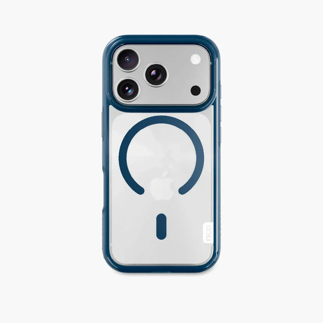 case nco safecase force azul naval con magsafe para iphone 17 pro con protección resistente y diseño premium