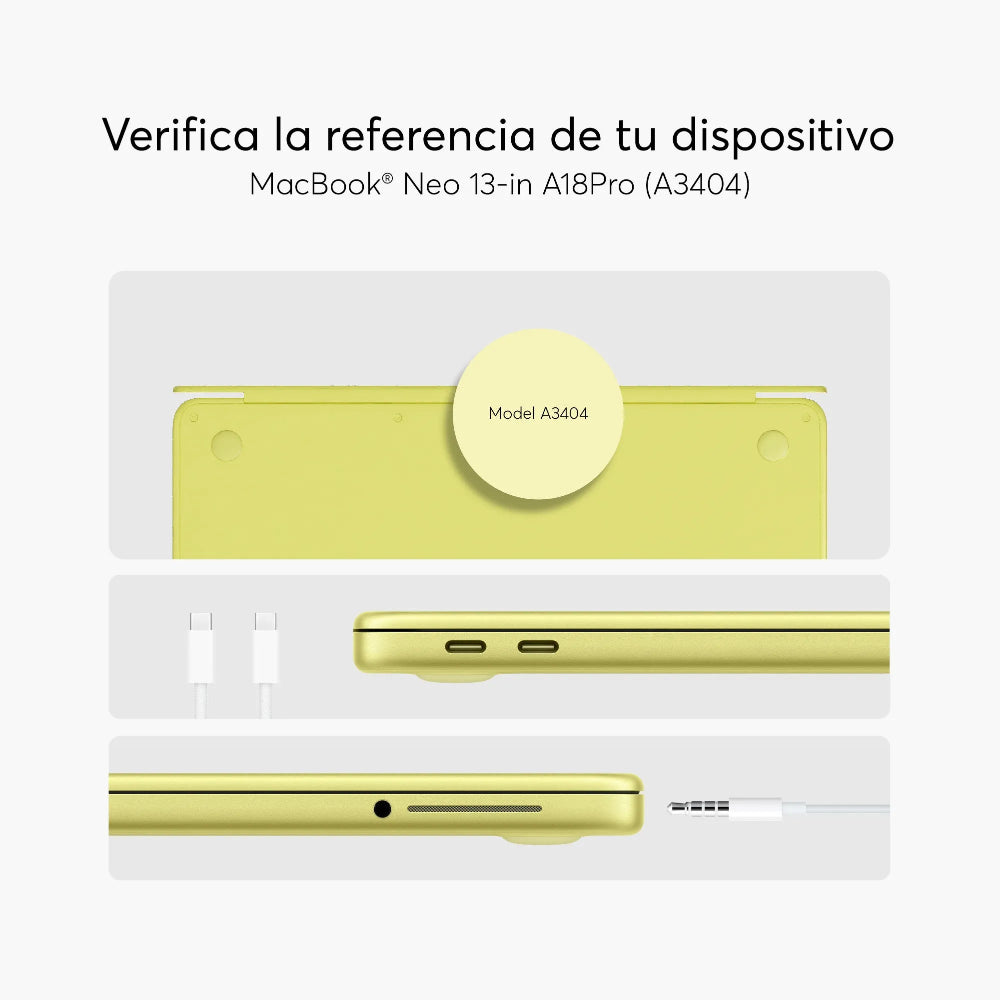 Hardcase Crystal Clear NCO para MacBook Neo 13
