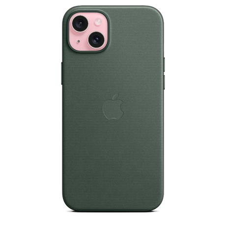 Funda de FineWoven con MagSafe para el iPhone 15 Plus - Verde conífera