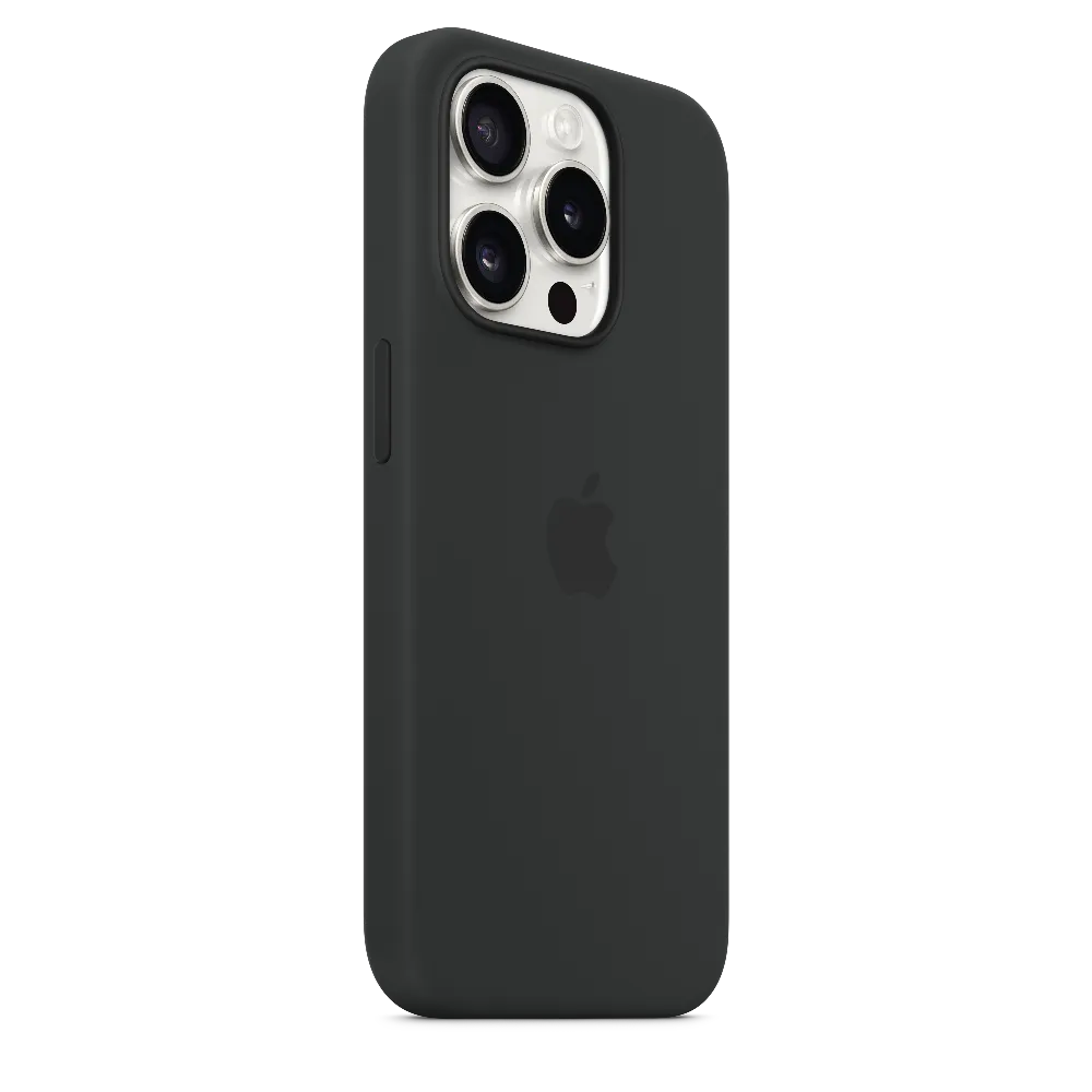 Funda de silicón con MagSafe para el iPhone 15 Pro - Negro