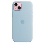Carcasa de silicona con MagSafe para el iPhone 15 Plus - Azul claro