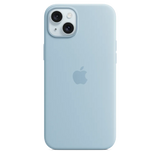 Carcasa de silicona con MagSafe para el iPhone 15 Plus - Azul claro