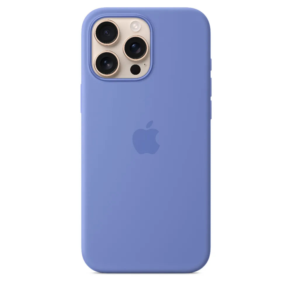 Funda de silicón Apple con MagSafe para el iPhone 16 Pro Max – Violeta azul