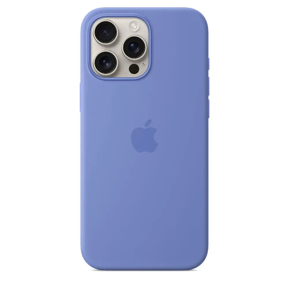 Funda de silicón Apple con MagSafe para el iPhone 16 Pro Max – Violeta azul
