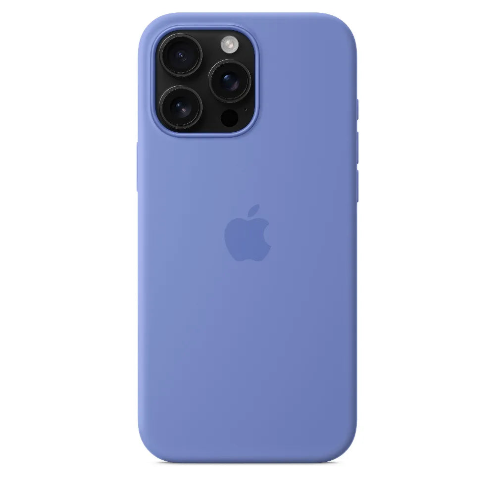 Funda de silicón Apple con MagSafe para el iPhone 16 Pro Max – Violeta azul