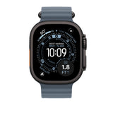 Extensión para correa Ocean azul ancla para caja de 49 mm – Acabado de titanio negro