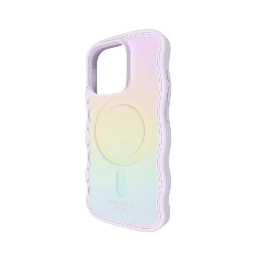 Case Kate Spade Wavy con Magsafe para iPhone 16 Pro - Iridiscente
