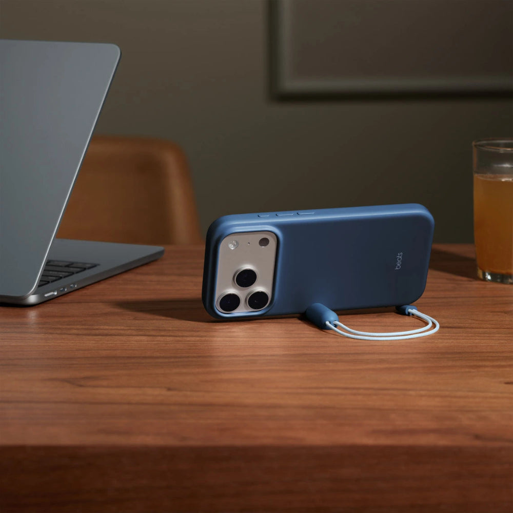 Case Beats para iPhone 17 Pro con soporte MagSafe y Control de Cámara - Azul Cobalto