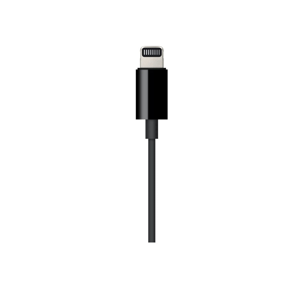 Cable Apple Lightning a Conector de audio de 3.5 mm (1.2 m) - Negro