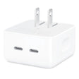 Adaptador de corriente Apple compacto de 35 W con dos puertos USB-C