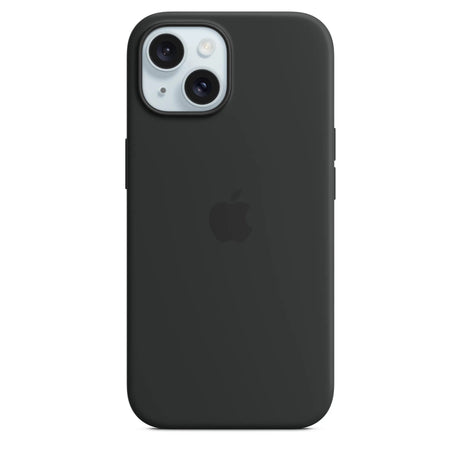 Funda de silicón con MagSafe para el iPhone 15 - Negro