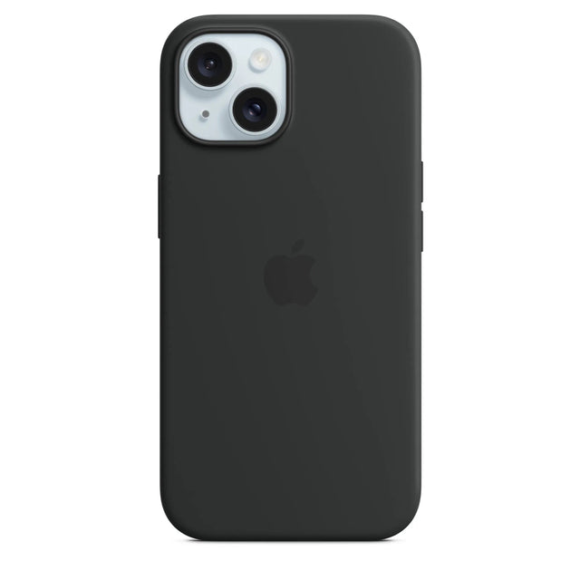 Funda de silicón con MagSafe para el iPhone 15 - Negro